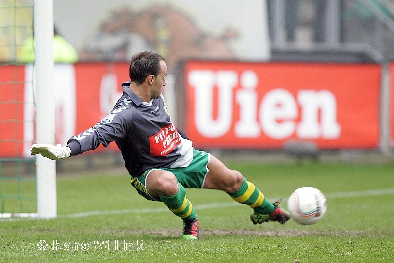 Ricky van der Bergh tegen AJax als keeper